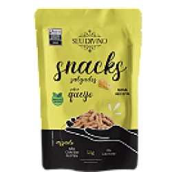 Snacks Sabor Queijo - Vegano, Sem Glúten e Lactose Seu Divino  50g