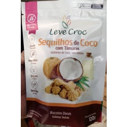 Biscoito Sequilhos de Coco 120g - Leve Croc