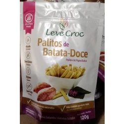 Biscoito Palitos Salgados de Batata Doce 120g - Leve Croc